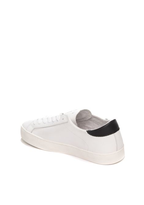 sneaker hill low calf bianco/nero D.A.T.E. | HILL LOW DCALF-WHT/BLK